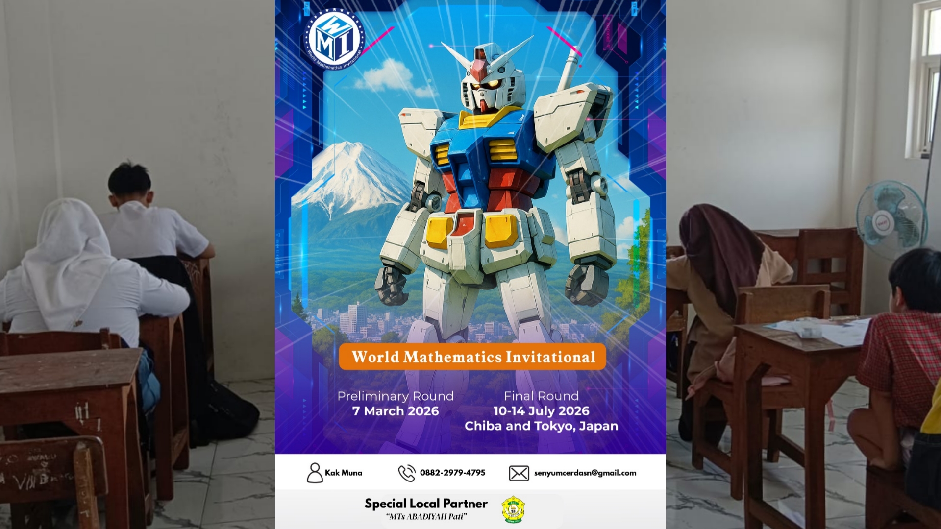 MTs Abadiyah Pati Sukses Jadi Tuan Rumah World Mathematics Invitational 2026 Rayon Pati, Pengumuman Juara 11 April